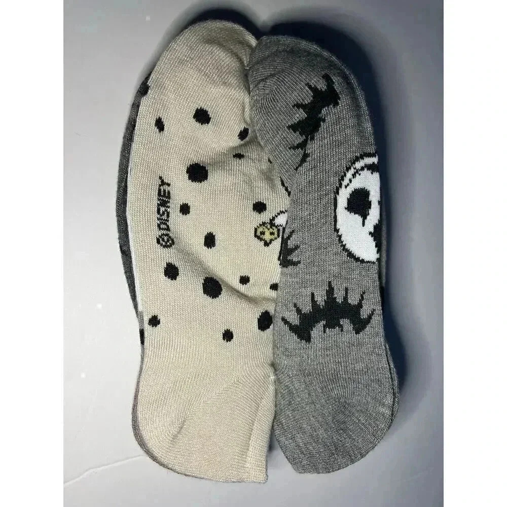 Nightmare Before Christmas Ankle Socks Pairs Set Women's Shoe Size 4-10 Fuzzy - Picture 5 of 6